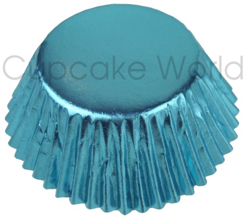 25PCS LOVELY SKY BLUE SHINY FOIL MUFFIN CUPCAKE CASES PATTY PANS 25PCS LOVELY SKY BLUE SHINY FOIL MUFFIN CUPCAKE CASES PATTY PANS